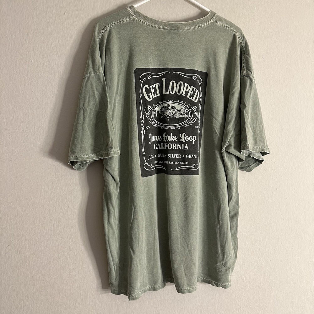 June Lake Carson Peak Fern Lake June‎ Lake Gull Lake Green 84 T Shirt Size Xl